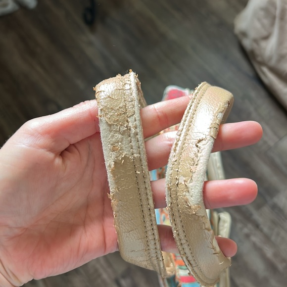 Multicolor Patterned Women's Laptop Bag some wearing shown pictures. - Picture 6 of 10